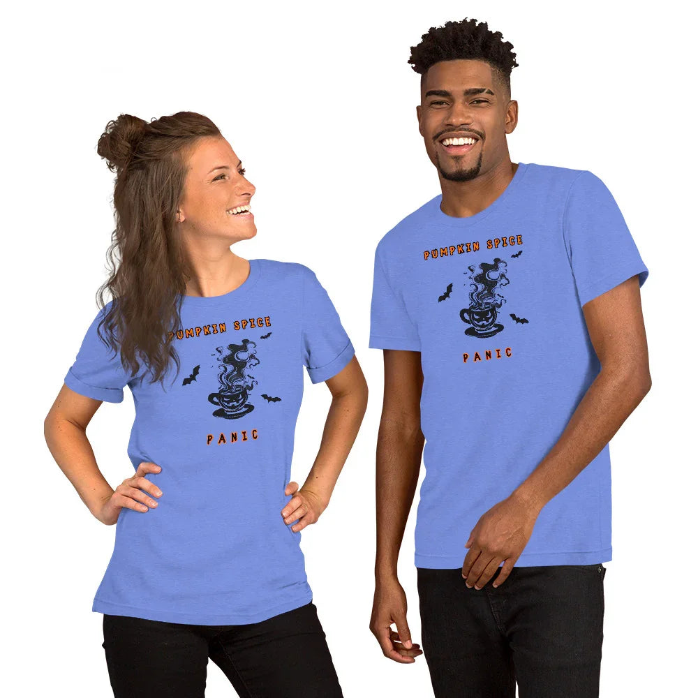 "Pumpkin Spice Panic" Unisex T-Shirt - Only Good Decisions